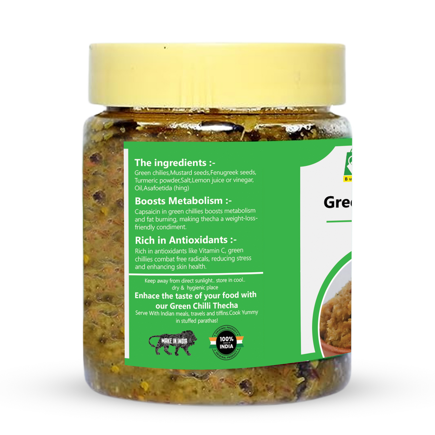 Green Chilli Thecha